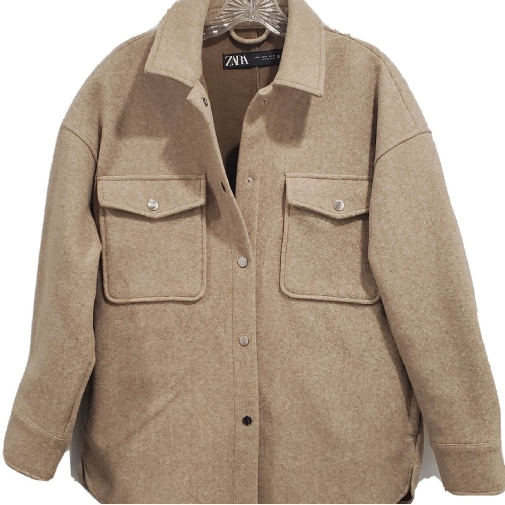 Zara Women's Tan Utility Jacket